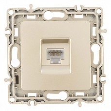 Розетка ethernet rj-45 без рамки arte milano am-217 217.45-1.shampan